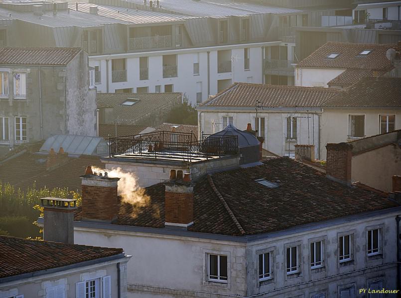 La Rochelle vu d'en haut, Notre-Dame, matin