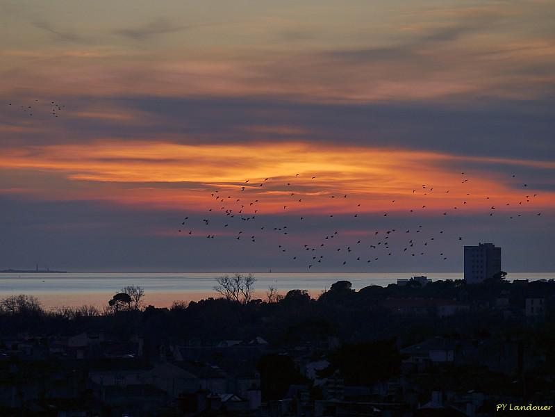 La Rochelle vu d'en haut, Notre-Dame, nuit