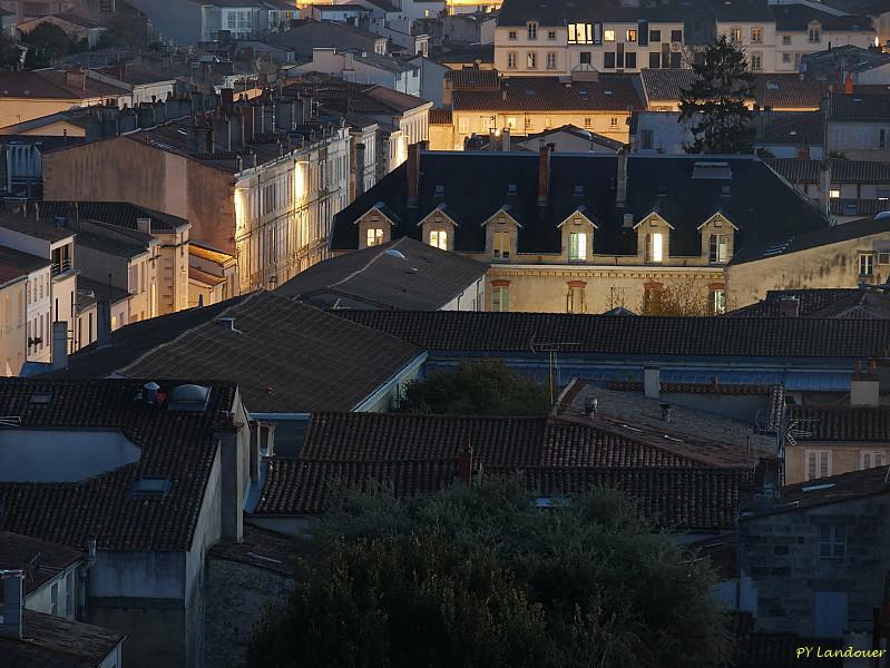 La Rochelle vu d'en haut, Notre-Dame, nuit