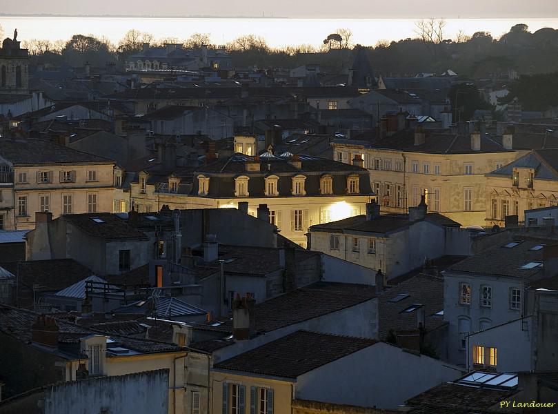 La Rochelle vu d'en haut, Notre-Dame, nuit