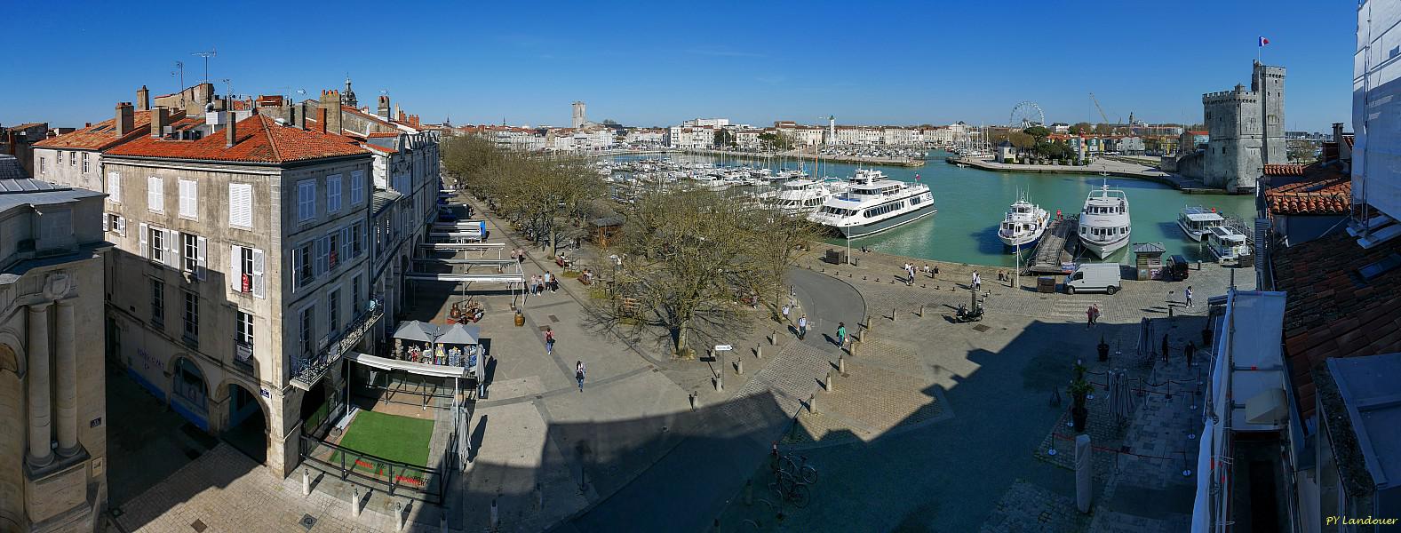 La Rochelle vu d'en haut, c&ocirc;t&eacute; cours des Dames