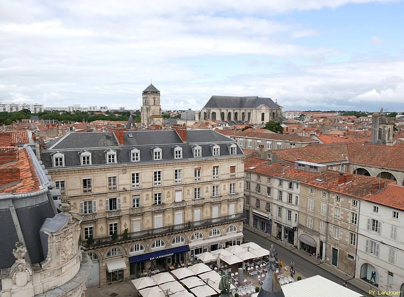 La Rochelle vu d'en haut, Hôtel de Ville, vues depuis le parapluie du chantier