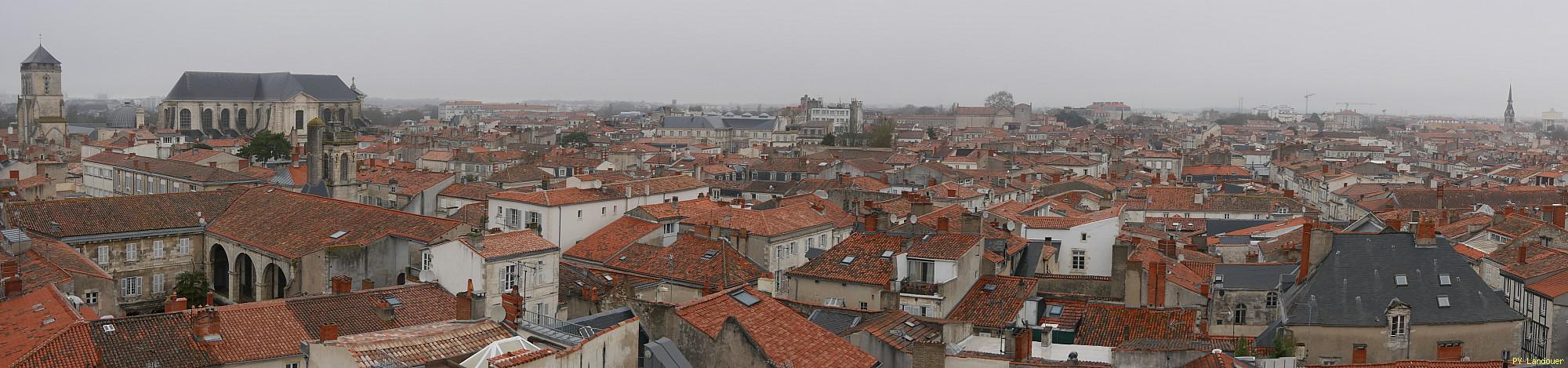La Rochelle vu d'en haut, Hôtel de Ville, vues depuis le parapluie du chantier