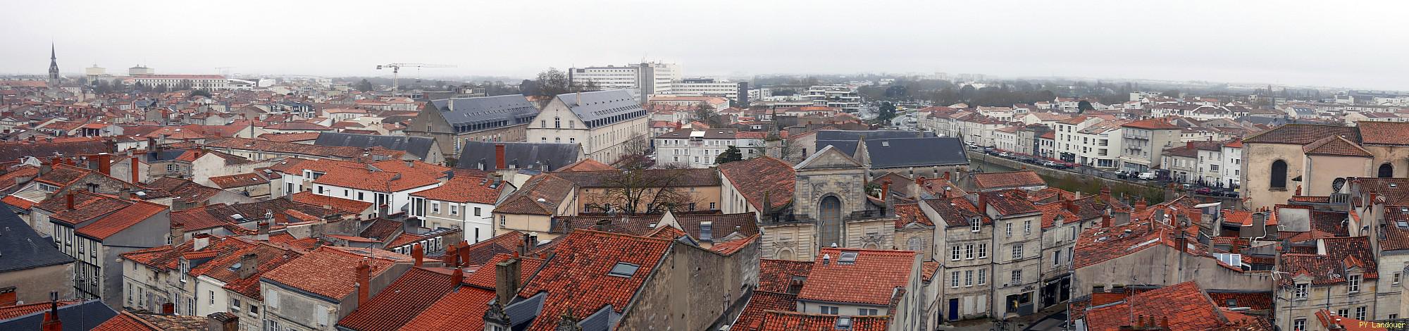 La Rochelle vu d'en haut, Hôtel de Ville, vues depuis le parapluie du chantier