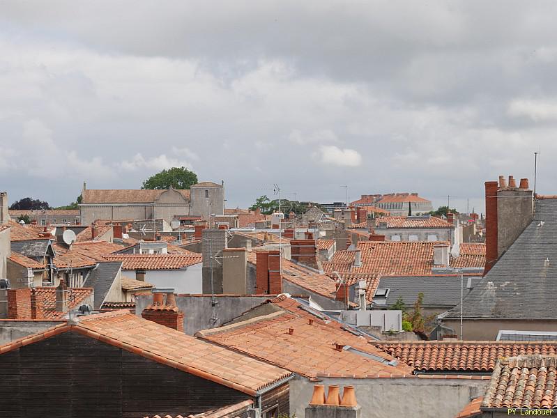 La Rochelle vu d'en haut, Hôtel de Ville, vues depuis le parapluie du chantier